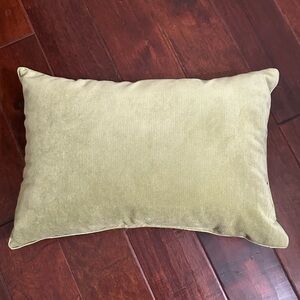 Pair One Imports Olive Green Velvet Throw Pillow